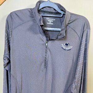 NWT Champion Penn State Univ Women's Quick Dry Grey  Quarter-Zip 2XL